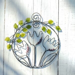 Lapač slunce s tulipány
