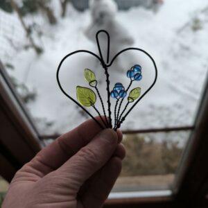 Rozkvetlé srdíčko - v modré